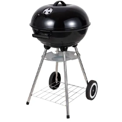 Produktbild von Kugelgrill BBQ Grill Rund Holzkohlegrill auf Rädern mit Deckel Ø 45cm 011691