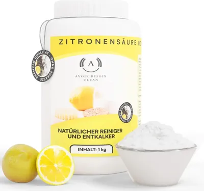 Produktbild von Zitronensäure Pulver 1 kg Monohydrat