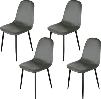 Produktbild von 4er Set Stühle Atlanta Skandinavisches Design trifft modernen Komfort
