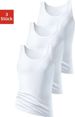 Produktbild von H.I.S. Unterhemd Doppelripp Tanktop 3 -teilig weiß Größe 3