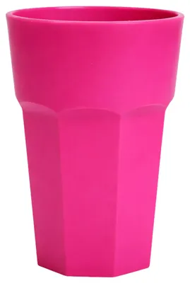 Produktbild von Plasticforte unzerbrechliches Trinkglas - Kunststoff - rosa - 520 ml - Trinkglaser - 9 x 13 cm