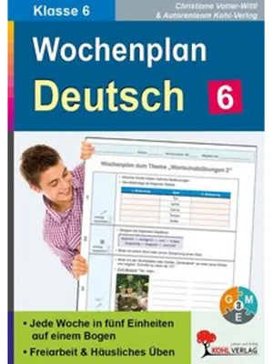 Image de Wochenplan Deutsch 6