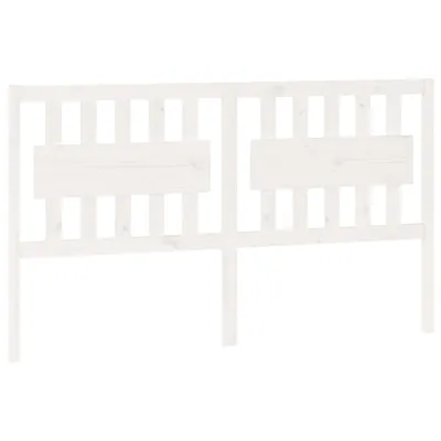 Immagine prodotto di Testata del letto bianca 165,5x4x100 cm in legno di pino massiccio