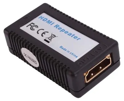 Produktbild von Video HDMI F - HDMI F, HDMI 1.3 - Standard, schwarz, aktive Verlängerung bis max. 35 m Gesamtlänge, EOL