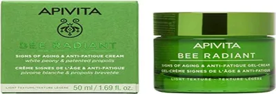Produktbild von BEE RADIANT GEL-CREME ALTERSZEICHNUNGEN & ANTI-MÜDIGKEIT mit Propolis und weißer Pfingstrose 50 ml