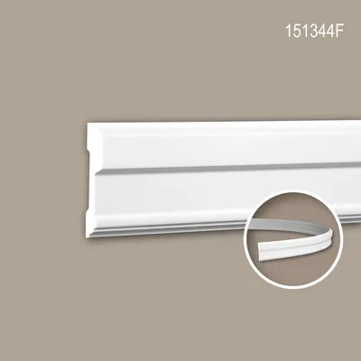 Produktbild von PROFHOME 151344F flexible Wand- und Friesleiste Stuckleiste Zierleiste 2 m