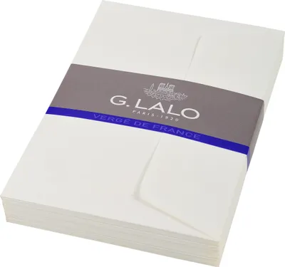 Produktbild von G.Lalo 10x Lalo, Packung 25 Umschlägen selbstklebend, 107x152mm - Weiß 52100L