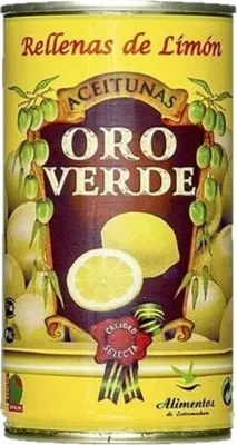 Produktbild von Oliven mit Zitronenpaste gefüllt - Aceitunas rellenas de Limon - Oro Verde - Spanien