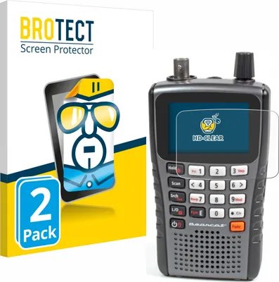 Produktbild von 2x Für Uniden UBC125XLThand Schutzfolie BROTECT Displayschutz Display Schutz Folie Klar Transparent