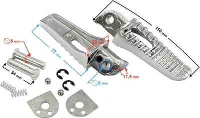 Produktbild von Hintere Fußrasten für B-Max-Scooter (Set)