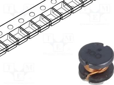Produktbild von 2x Drossel: Draht Q: 24 SMD H: 4,8mm 880mA ±10% 33uH Ø: 5,8mm  250mΩ SDR0604-330KL
