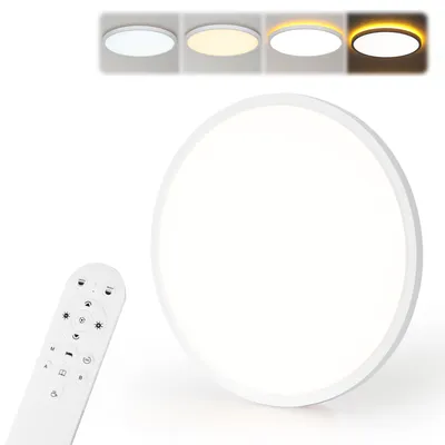 LED-Deckenleuchte 40 cm, 36 W, dimmbar, mit Fernbedienung