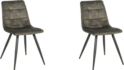 Produktbild von LABEL51 Esszimmerstuhl Jelt – Hunter – Velours