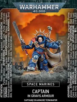 Obrázok produktu pre W40k: Space Marines Captain in Gravis Armour (1 figúrka)