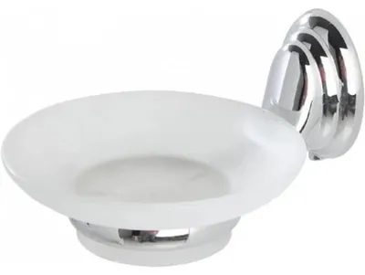 Produktbild von Seifenschale Messing verchromt