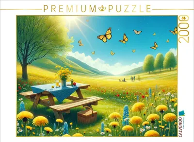 Produktbild von CALVENDO Puzzle Wiesenfreude | 2000 Teile Lege-Größe 90x67cm Foto-Puzzle für glückliche Stunden