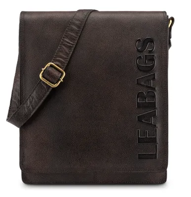 Produktbild von LEABAGS London Umhängetasche Herren Leder – Herrentasche zum Umhängen Echtes Led