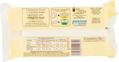 Produktbild von 10x Mulino Bianco Kuchen Crostatina Cacao schokoriegel Schokolade kekse Kakao 40gr
