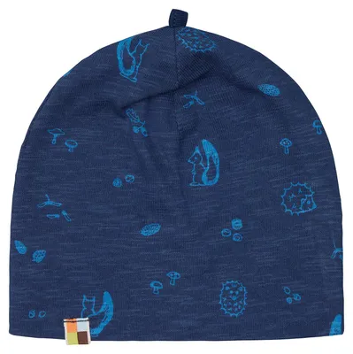 Zdjęcie produktu dla Czapka typu beanie wykonana z miękkiej dzianiny jersey, z nadrukiem, certyfikowana przez GOTS