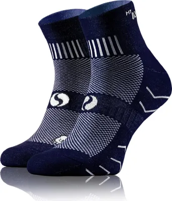 Produktbild von Sesto Senso Sportsocken – Bequeme, atmungsaktive Socken – Uni für Damen und Herren, Größe 39-42, Dunkelblau