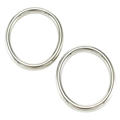 Produktbild von 25 Rundringe 25 x 4mm O-Ring Stahl Vernickelt Eisenring Stahlring