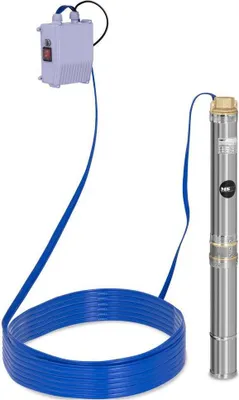 Produktbild von Expondo hillvert Brunnenpumpe - 70 mm / 2,75'' - 3800 l/h - 250 W - 20 m Kabel / 28 m Förderhöhe - Edelstahl