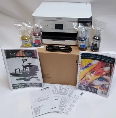 Produktbild von Epson SC-F100 Sublimationsdrucker inkl. Sublimation f.Anfänger + Presszeitenbuch