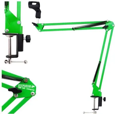 Image de keepdrum NB35 GR vert Bras de microphone de table