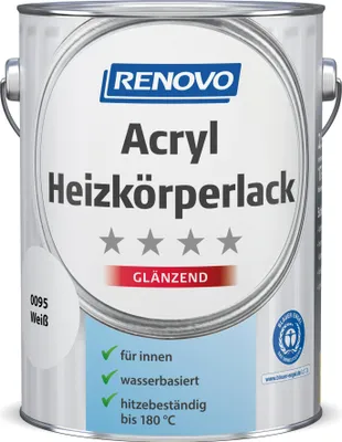 Produktbild von Acryl Heizkörperlack glänzend weiß