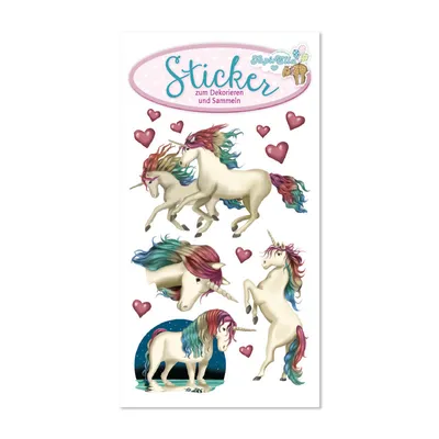 Produktbild von TapirElla Glitter-Sticker, Einhorn Lunabelle