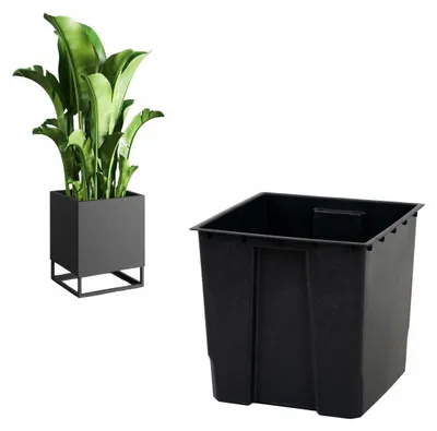Produktbild von Your Loft Design Schwarzer Kunststoff-Einsatz für Pflanzgefäß Modern