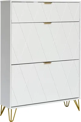 Immagine prodotto di Armadio per scarpe – Scaffale per scarpe – Design salvaspazio – 80x24x120 cm – MDF e metallo