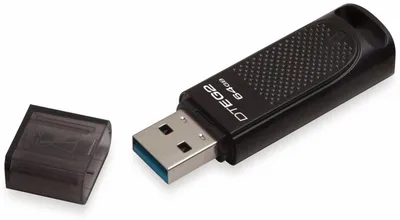 Produktbild von Kingston Technology DataTraveler Elite G2, 64GB, 64 GB, USB Typ-A, 3.2 Gen 1 (3.1 Gen 1), Kappe, Schwarz
