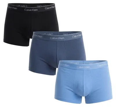 Produktbild von Calvin Klein LOW RISE TRUNK 3PK BLACK, GLACIER, BLUE M