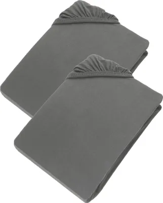 Produktbild von ESPRIT Spannbettlaken PREMIUM Anthrazit 200 x 200 cm - 2er Set