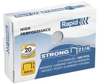 Produktbild von Rapid Strong 24/6 5M Heftklammern - Packung mit 5000 Stück.