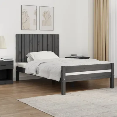 Produktbild von "2026 Promotion" Wand-Kopfteil Grau 108x3x60 cm Massivholz Kiefer - Bettkopfteil CC29084
