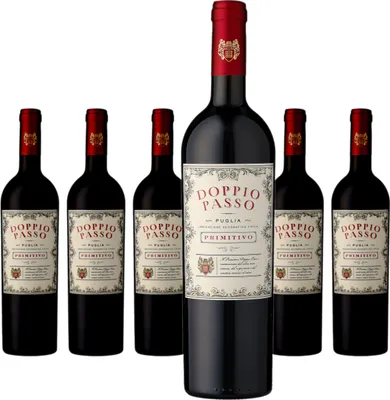 Produktbild von 6x Doppio Passo Puglia Primitivo 13% Vol. 0,75L (I)