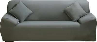 Obrázek produktu pro Potah na pohovku Stretch Fabric Sofa Cover Nábytek Protector 1/2/3/4 Seat Couch Cover (tmavě šedá)