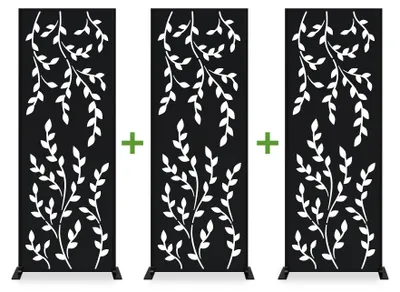 Produktbild von Set aus 3 dekorativen FOLYA-Paneelen, 160 cm hoch, mit vollständigem Muster