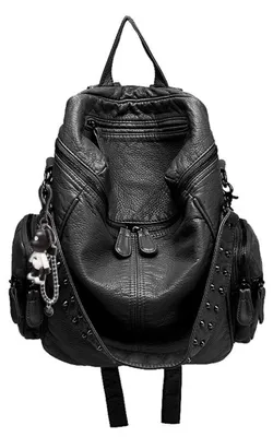 Image de Elzusha - Sac à dos pour femmes et sac bandoulière en cuir PU