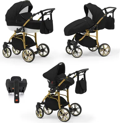 Produktbild von Kinderwagen 5 in 1 Neo Gold inkl. Sportsitz, Autositz und Iso Base - 17 Teile - in 22 Farben