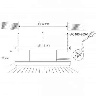 Obrázek produktu pro Svítidlo 10W/IP44/DR01/SMD/4000K/WH - LDL154/S