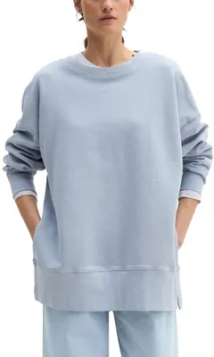 Produktbild von Marc OߴPolo Damen Sweatshirt mit Rundhalsausschnitt Loose Fit, Blau (Grey Horizo