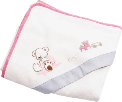 Produktbild von Be Be´s Collection Kapuzenbadetuch 80x80 Oskar rosa 16.4