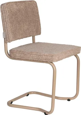 Produktbild von 2er Set Zuiver Ridge Kink Esszimmerstuhl Stahl/Polyester