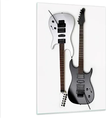 Produktbild von Bilder auf glas - Einteilig - E-Gitarren Streicher Musikinstrument - 80x120cm - Glasbilder - Wandbilder - Bilder - Wanddekoration aus Glas - Glas Bilder - Wandbild auf Glas - GPA80x120-0369