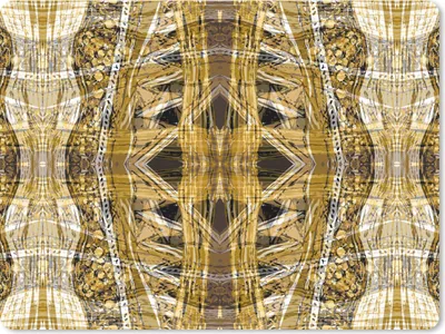 Produktbild von MuchoWow® Mauspad Mousepad Gold - Afrika - Muster - Tiere 40x30 cm - Mousepads - Maus Mat - Pad - Mausunterlage - Anti Rutsch
