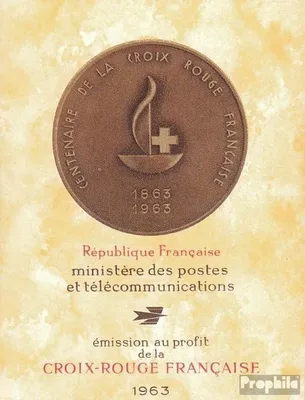 Produktbild von Briefmarken Frankreich 1963 Mi 1454-1455MH (kompl.Ausg.) postfrisch Rotes Kreuz