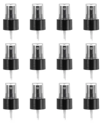 12x Sprühköpfe 24/410, feine Zerstäuber, schwarz, Kunststoff